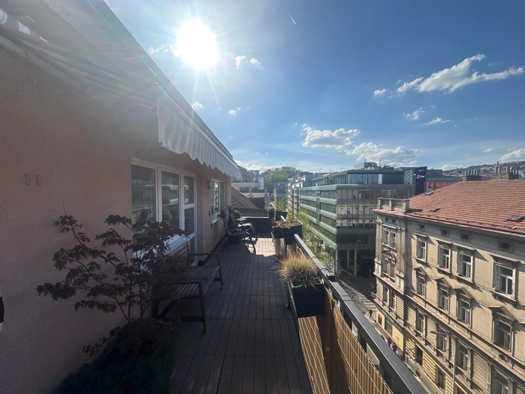 Andel Apartment With Terrace Praga Exterior foto